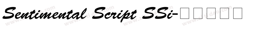 Sentimental Script SSi字体转换